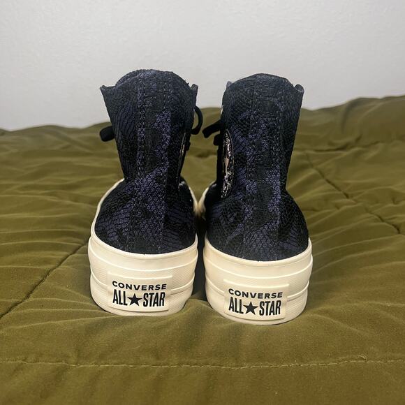 Converse All Star Shoes Black Purple Women 7 Whimsygoth Goblincoren Goth Punk - Picture 4 of 14